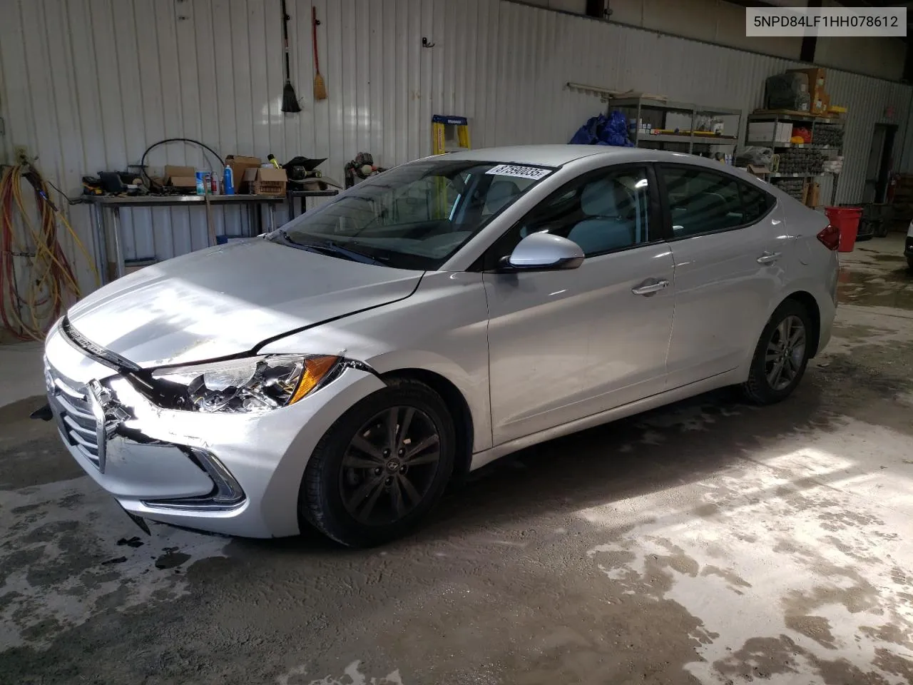 2017 Hyundai Elantra Se VIN: 5NPD84LF1HH078612 Lot: 87590035