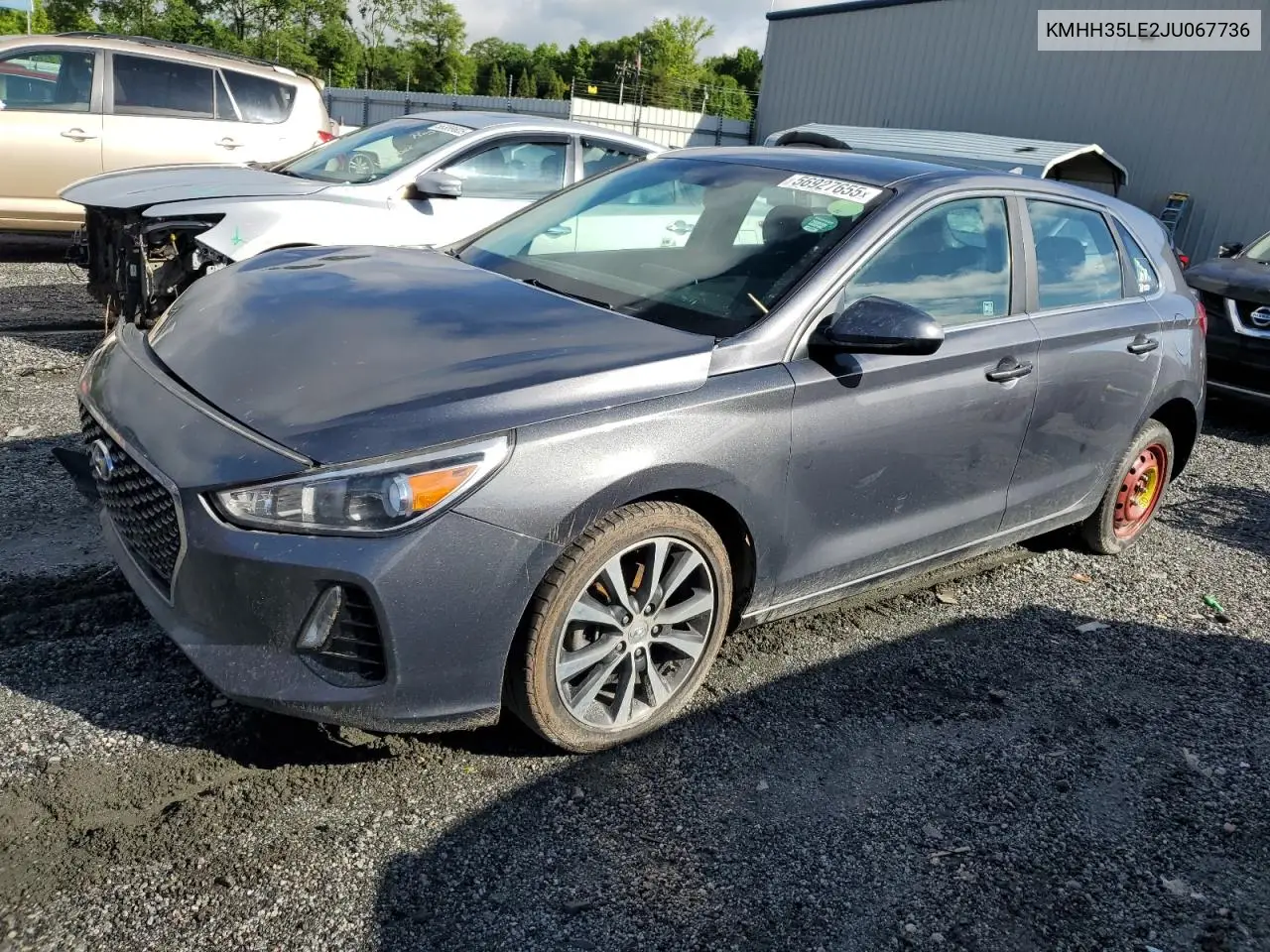 2018 Hyundai Elantra Gt VIN: KMHH35LE2JU067736 Lot: 56927655
