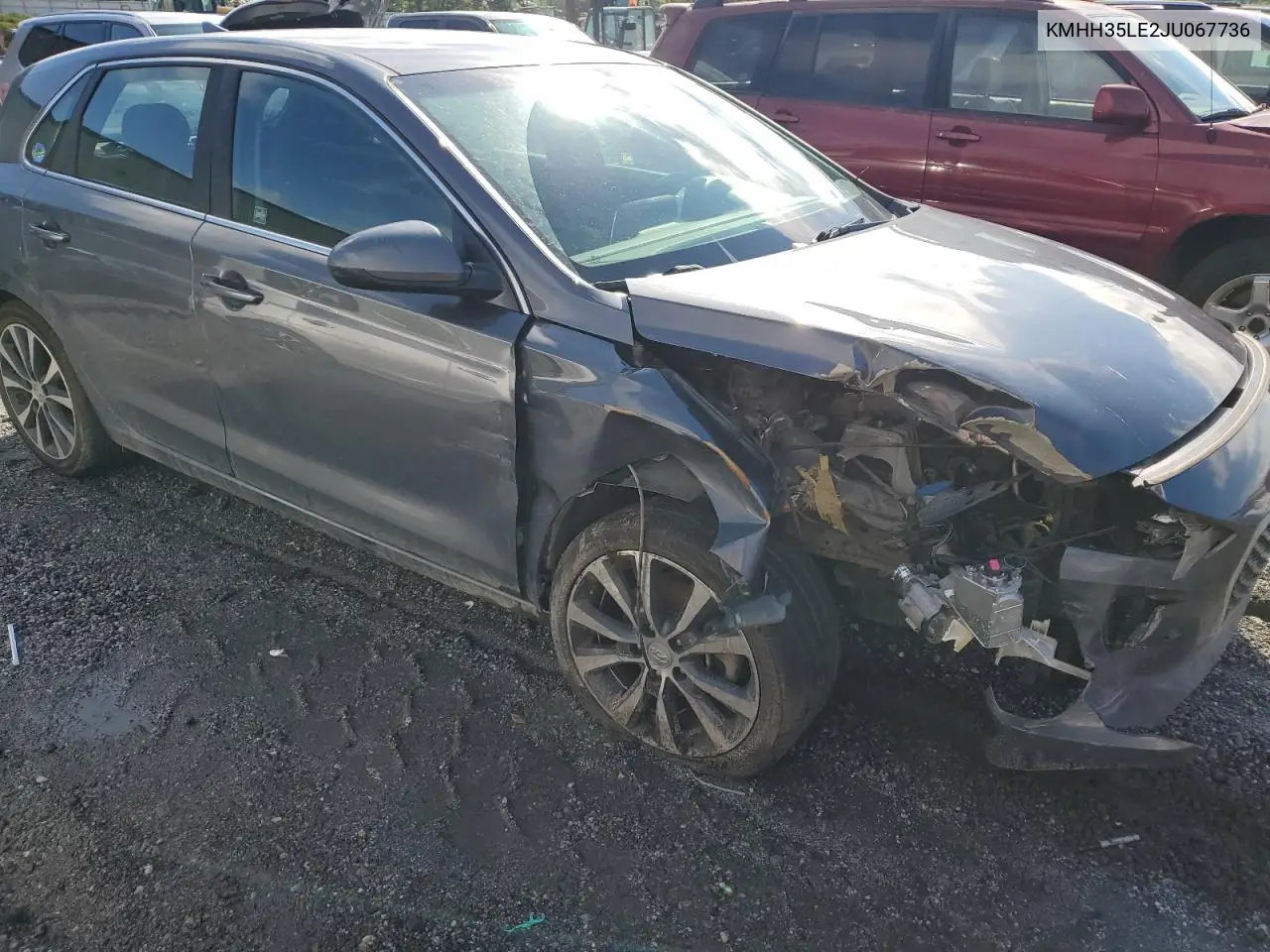 2018 Hyundai Elantra Gt VIN: KMHH35LE2JU067736 Lot: 56927655