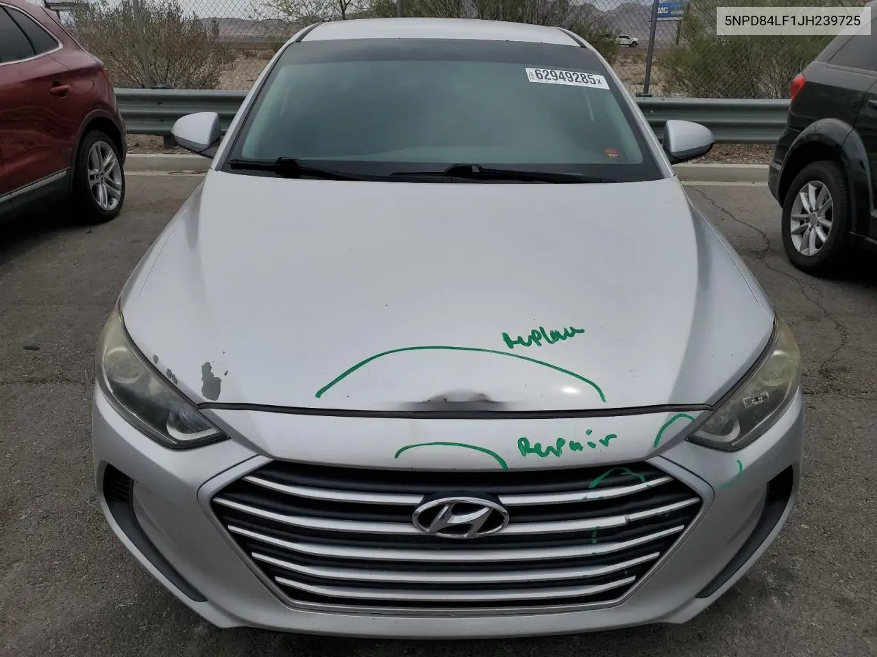 2018 Hyundai Elantra Sel VIN: 5NPD84LF1JH239725 Lot: 62949285