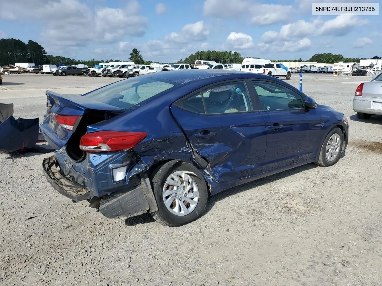 2018 Hyundai Elantra Se VIN: 5NPD74LF8JH213786 Lot: 62989075