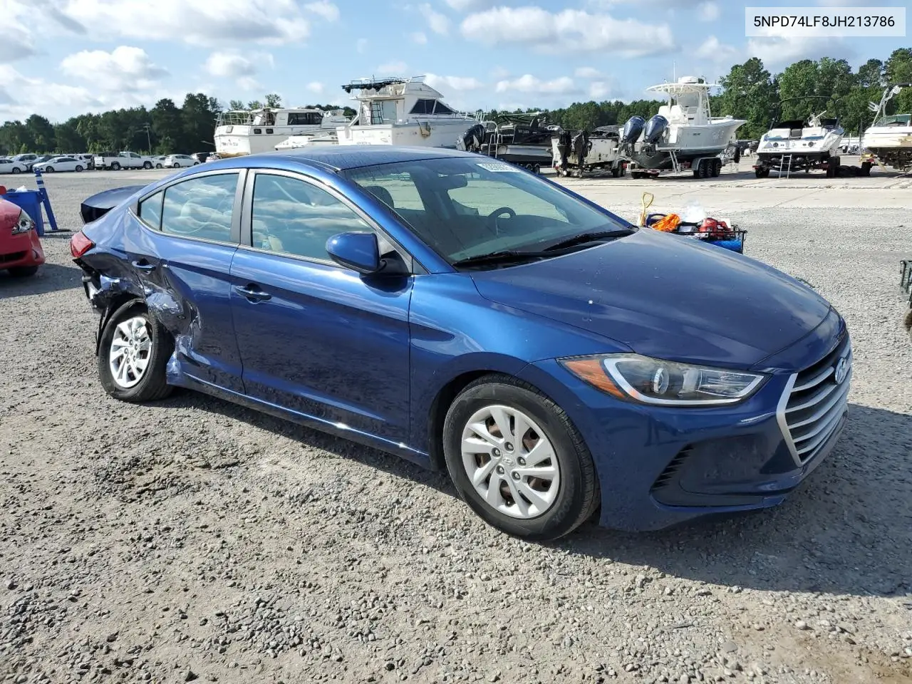 2018 Hyundai Elantra Se VIN: 5NPD74LF8JH213786 Lot: 62989075