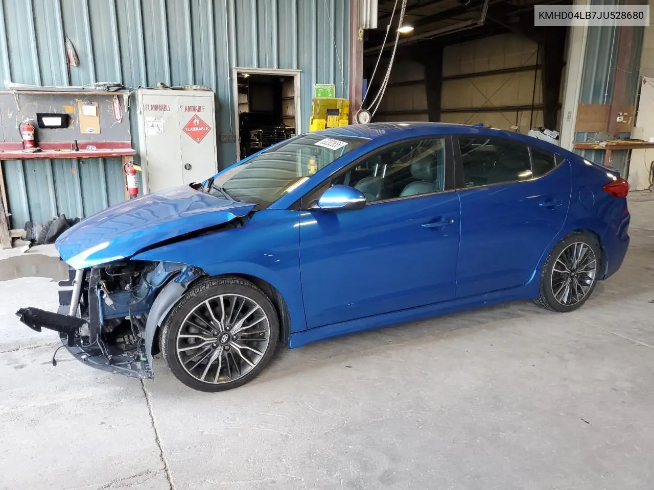2018 Hyundai Elantra Sport VIN: KMHD04LB7JU528680 Lot: 63202655