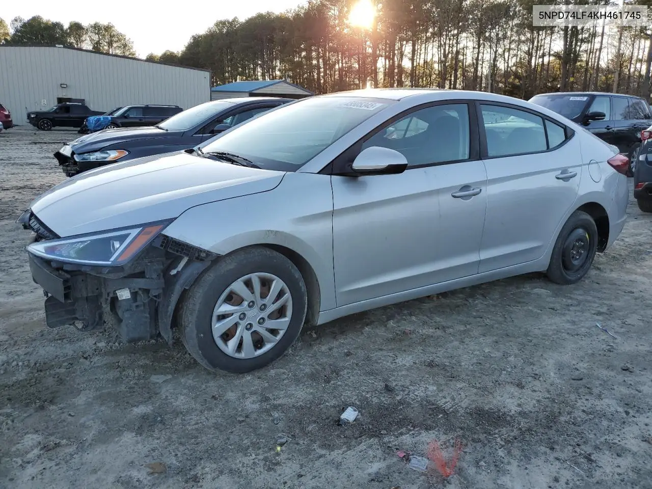 2019 Hyundai Elantra Se VIN: 5NPD74LF4KH461745 Lot: 45505345