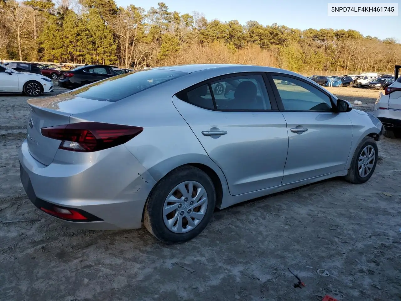 2019 Hyundai Elantra Se VIN: 5NPD74LF4KH461745 Lot: 45505345