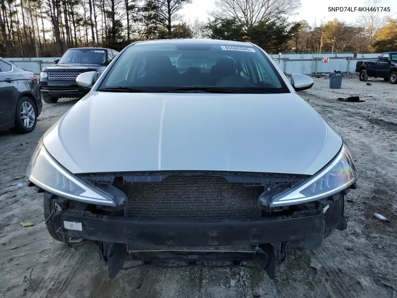 2019 Hyundai Elantra Se VIN: 5NPD74LF4KH461745 Lot: 45505345