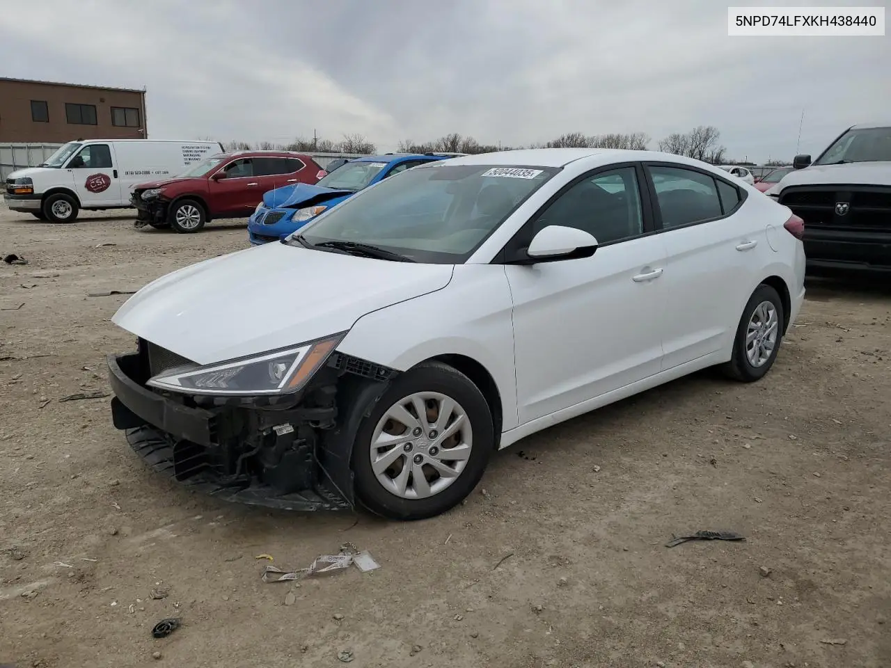 2019 Hyundai Elantra Se VIN: 5NPD74LFXKH438440 Lot: 50044035