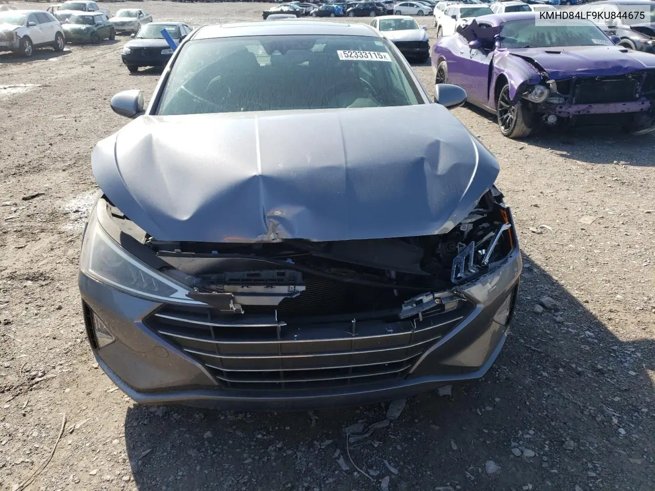 2019 Hyundai Elantra Sel VIN: KMHD84LF9KU844675 Lot: 52333115