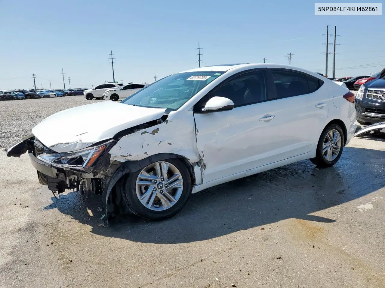 2019 Hyundai Elantra Sel VIN: 5NPD84LF4KH462861 Lot: 52419765