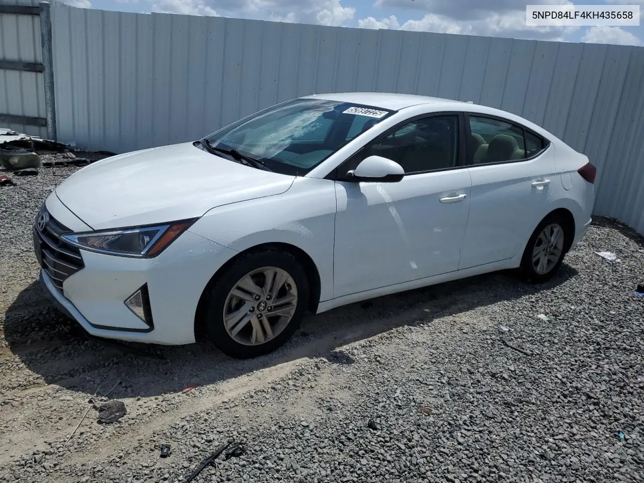 2019 Hyundai Elantra Sel VIN: 5NPD84LF4KH435658 Lot: 52697225