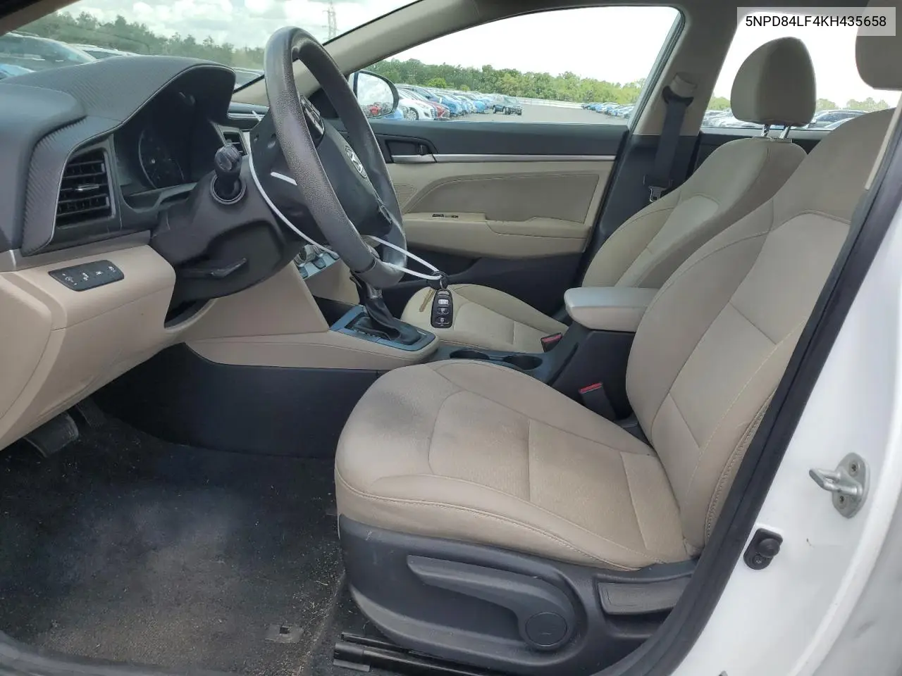 2019 Hyundai Elantra Sel VIN: 5NPD84LF4KH435658 Lot: 52697225