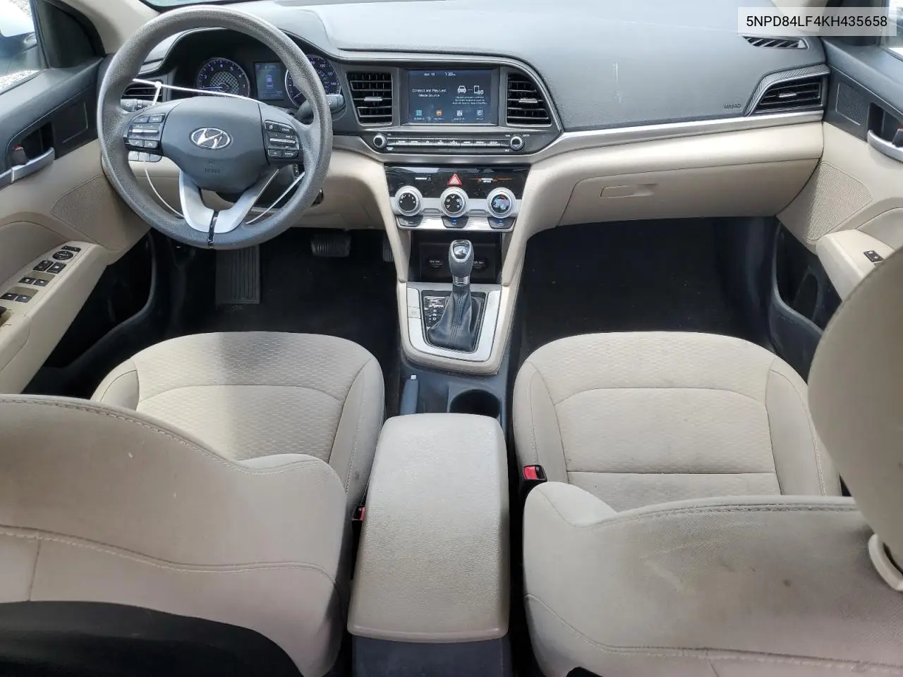 2019 Hyundai Elantra Sel VIN: 5NPD84LF4KH435658 Lot: 52697225