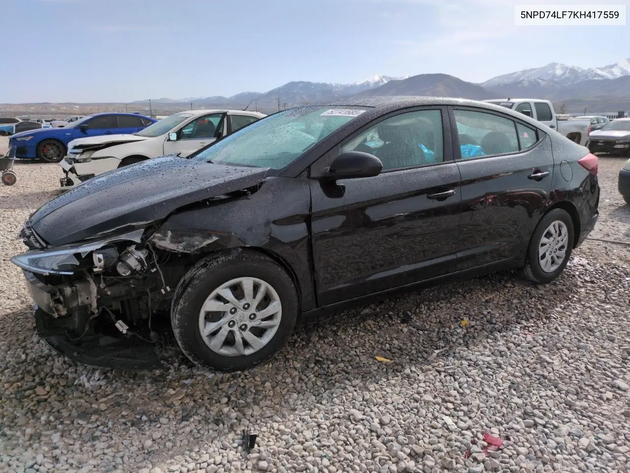 2019 Hyundai Elantra Se VIN: 5NPD74LF7KH417559 Lot: 52741685
