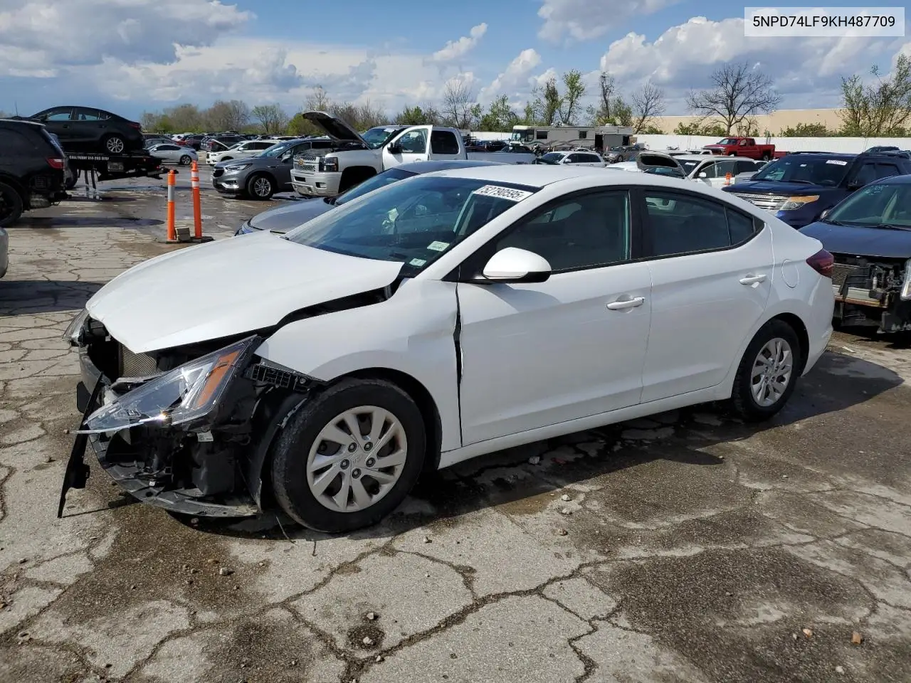 2019 Hyundai Elantra Se VIN: 5NPD74LF9KH487709 Lot: 52790595