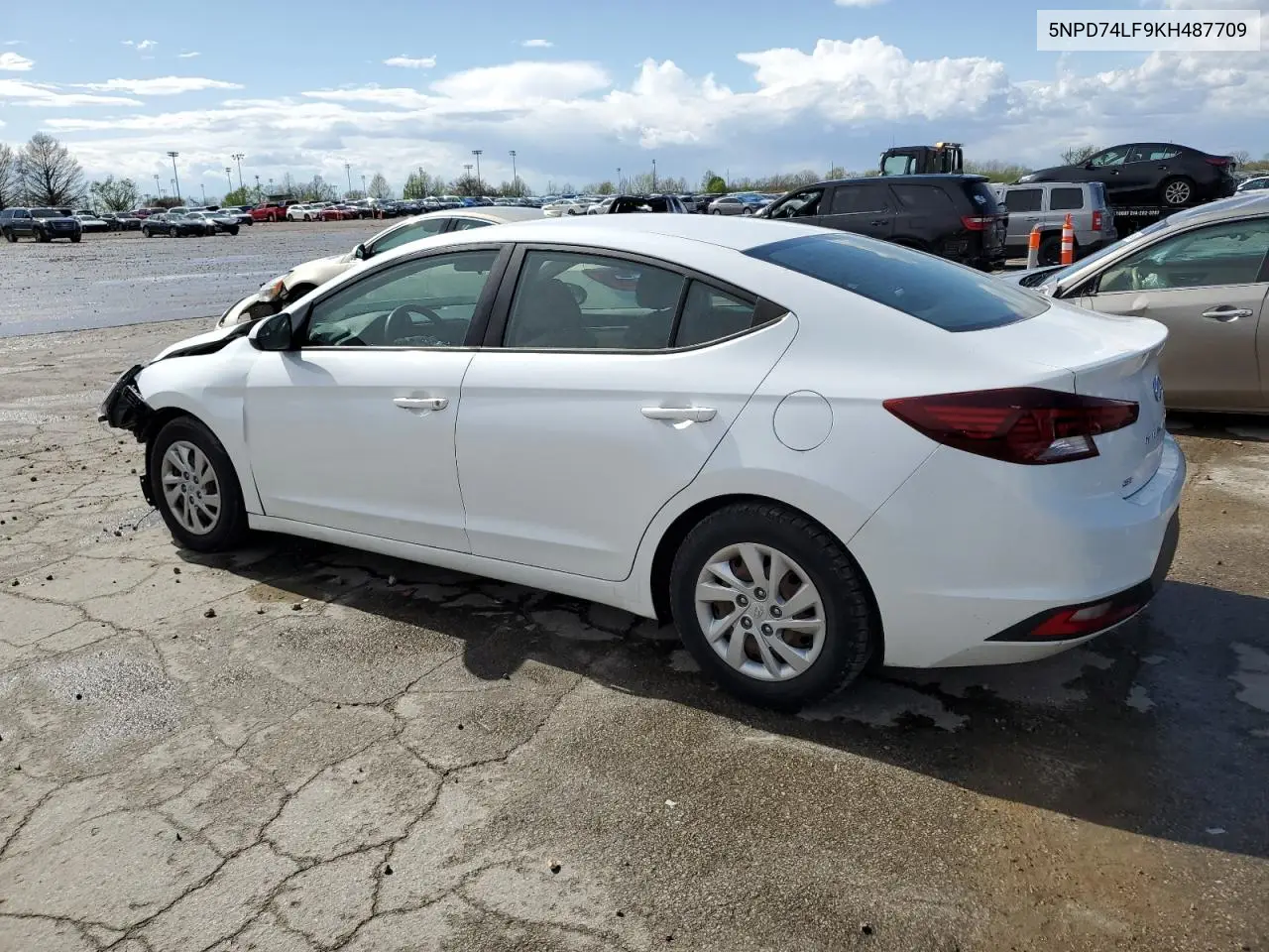 2019 Hyundai Elantra Se VIN: 5NPD74LF9KH487709 Lot: 52790595