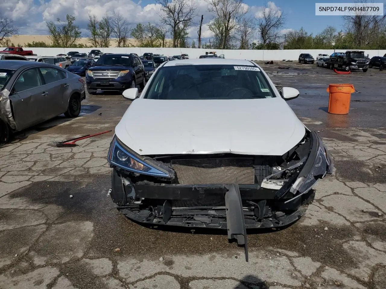 2019 Hyundai Elantra Se VIN: 5NPD74LF9KH487709 Lot: 52790595