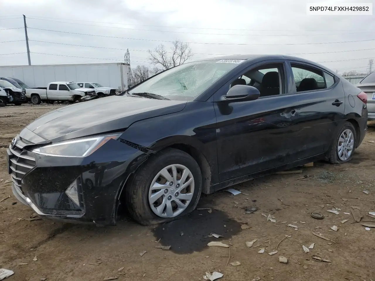 2019 Hyundai Elantra Se VIN: 5NPD74LFXKH429852 Lot: 53023765