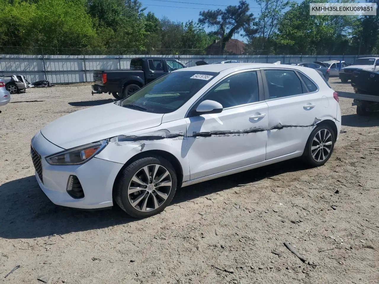 2019 Hyundai Elantra Gt VIN: KMHH35LE0KU089851 Lot: 54379795