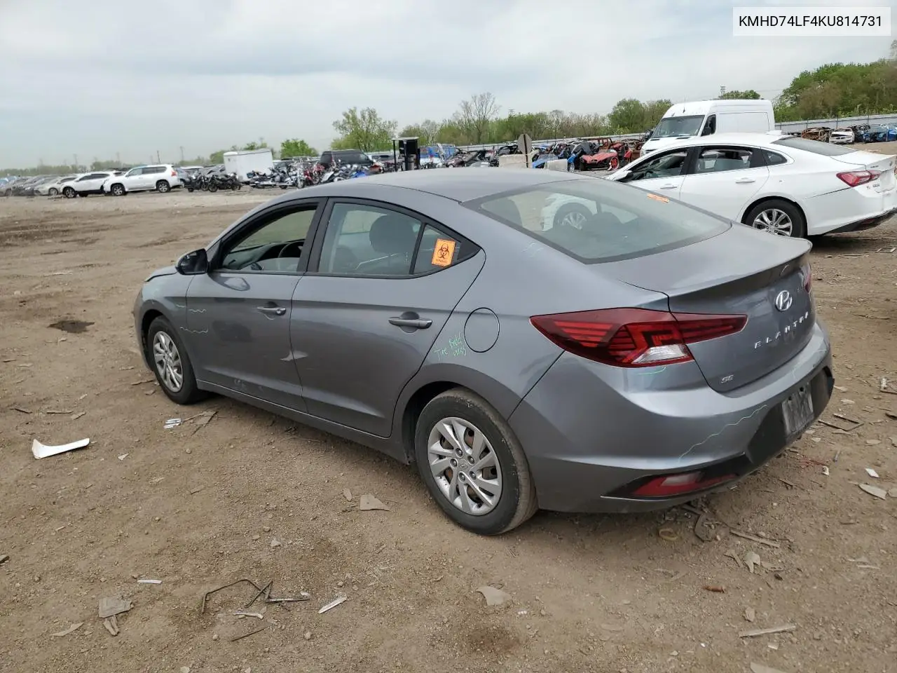 2019 Hyundai Elantra Se VIN: KMHD74LF4KU814731 Lot: 56283625