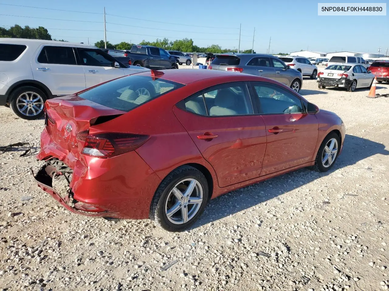 2019 Hyundai Elantra Sel VIN: 5NPD84LF0KH448830 Lot: 56295975