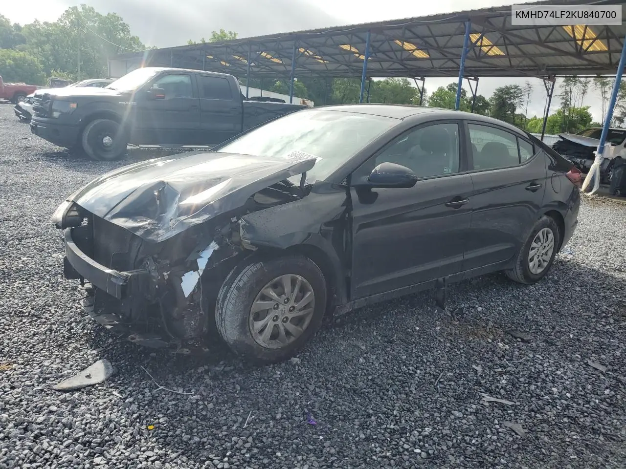 2019 Hyundai Elantra Se VIN: KMHD74LF2KU840700 Lot: 56404215