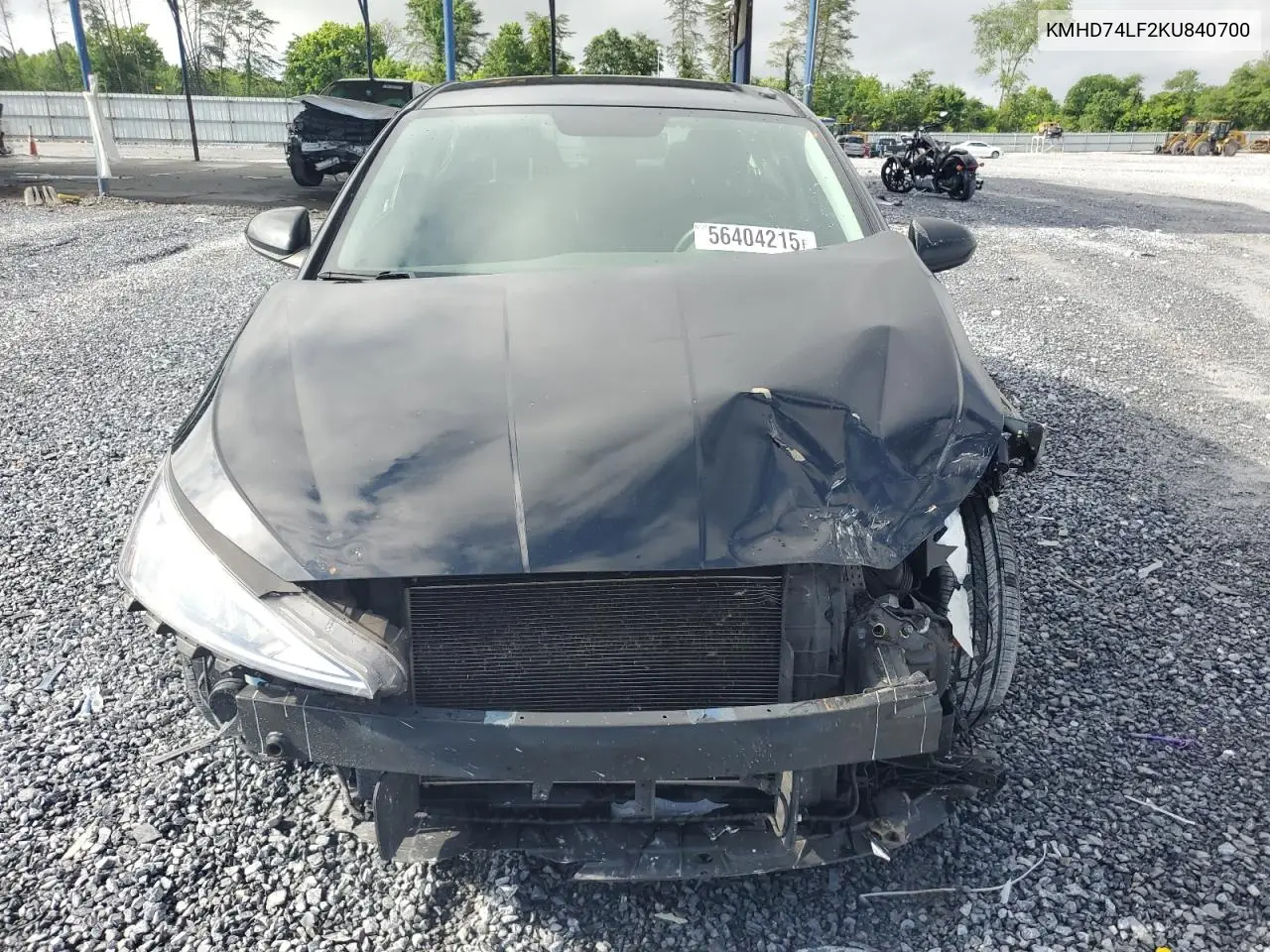 2019 Hyundai Elantra Se VIN: KMHD74LF2KU840700 Lot: 56404215
