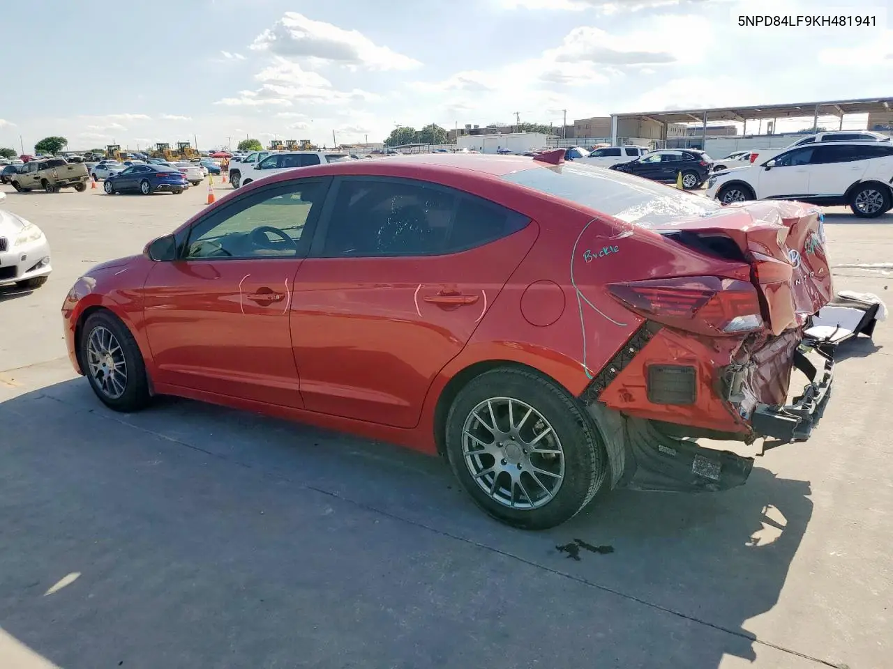 2019 Hyundai Elantra Sel VIN: 5NPD84LF9KH481941 Lot: 56580475