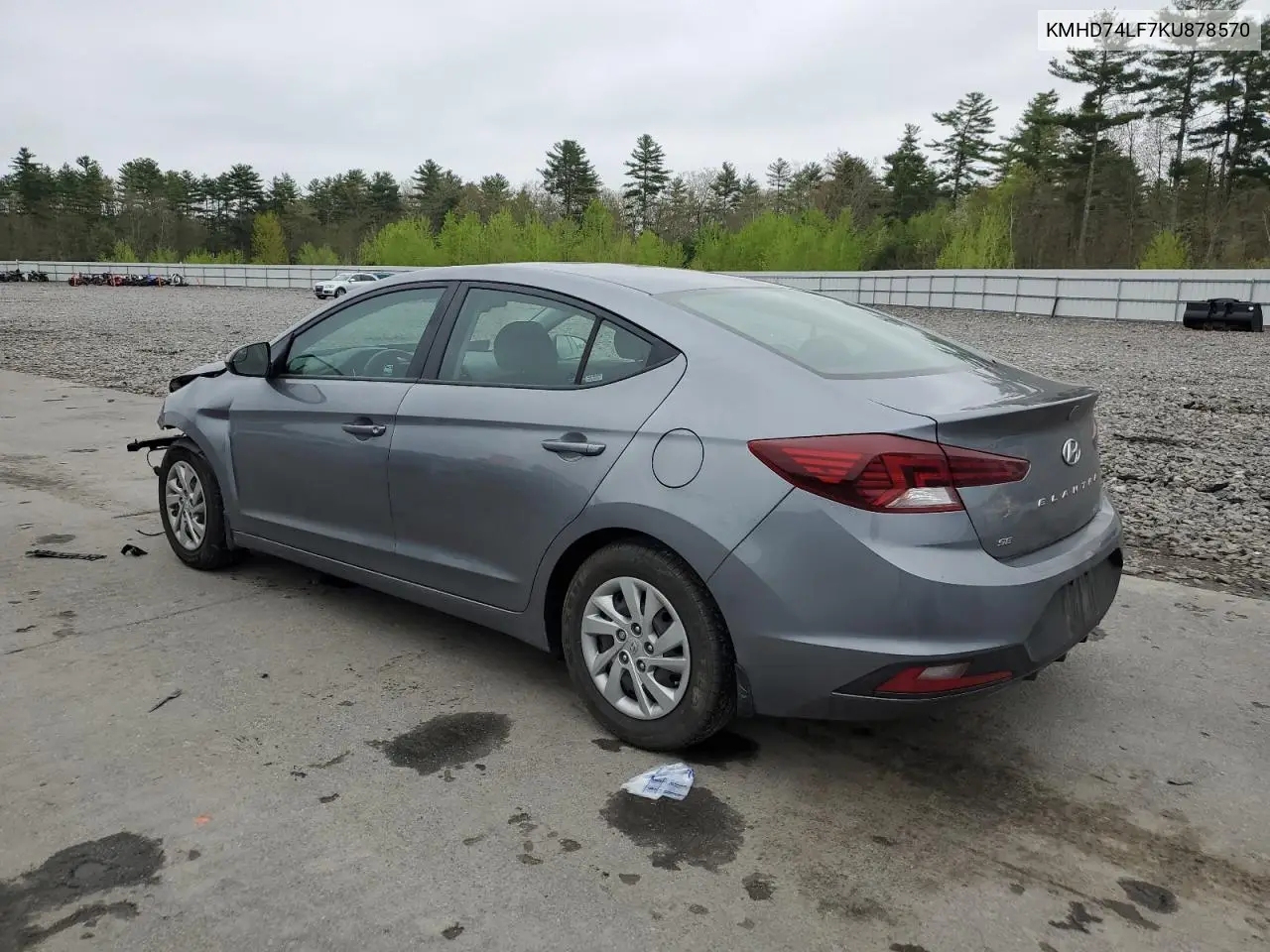 2019 Hyundai Elantra Se VIN: KMHD74LF7KU878570 Lot: 56641065