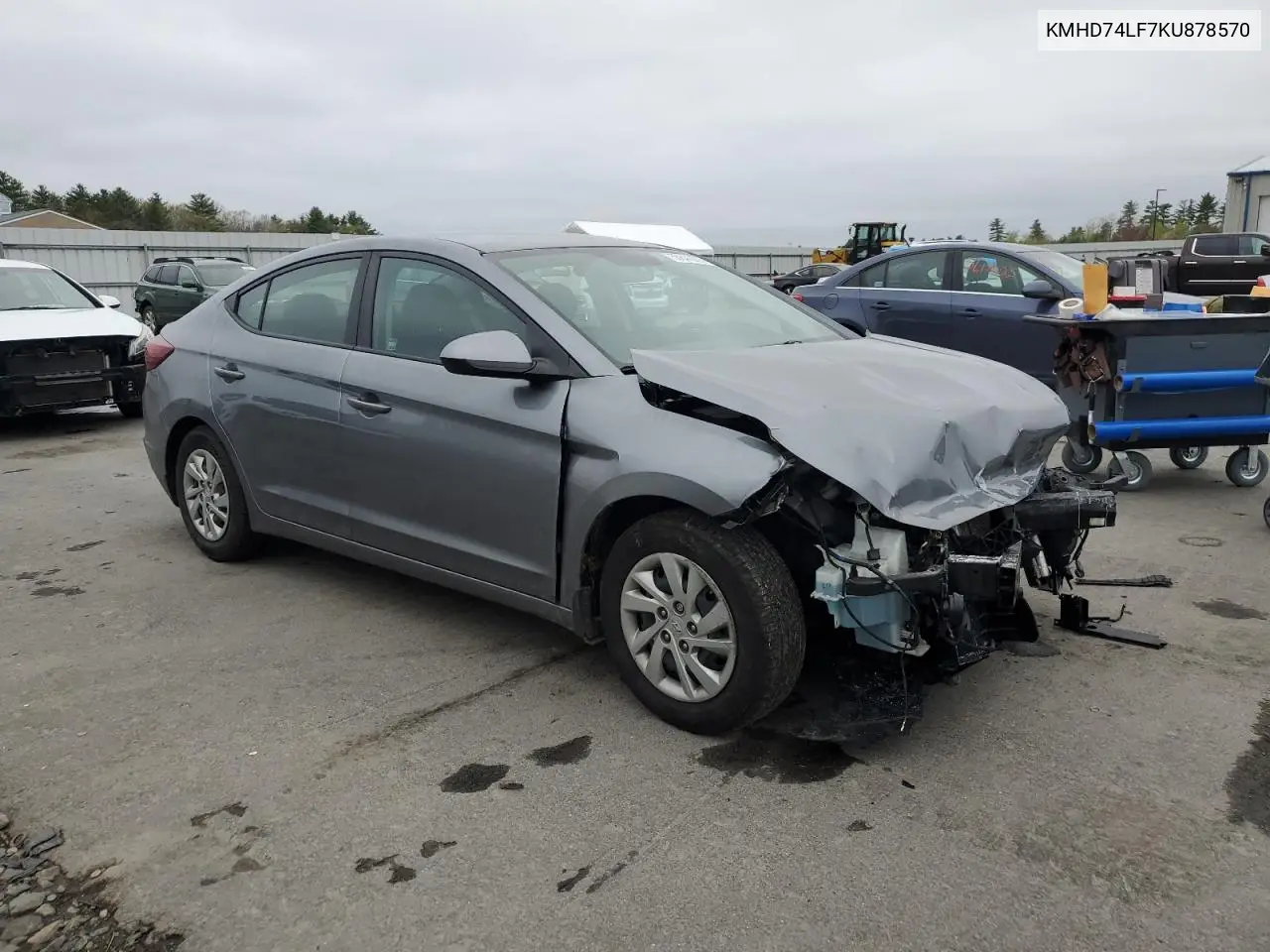 2019 Hyundai Elantra Se VIN: KMHD74LF7KU878570 Lot: 56641065