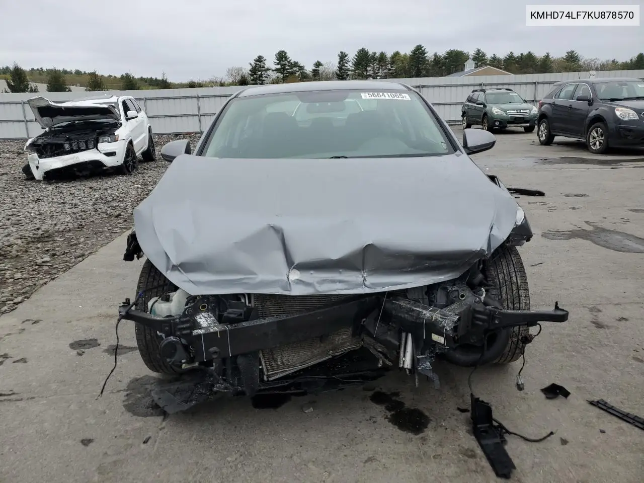 2019 Hyundai Elantra Se VIN: KMHD74LF7KU878570 Lot: 56641065