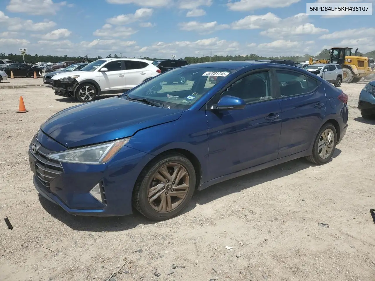 2019 Hyundai Elantra Sel VIN: 5NPD84LF5KH436107 Lot: 56701735