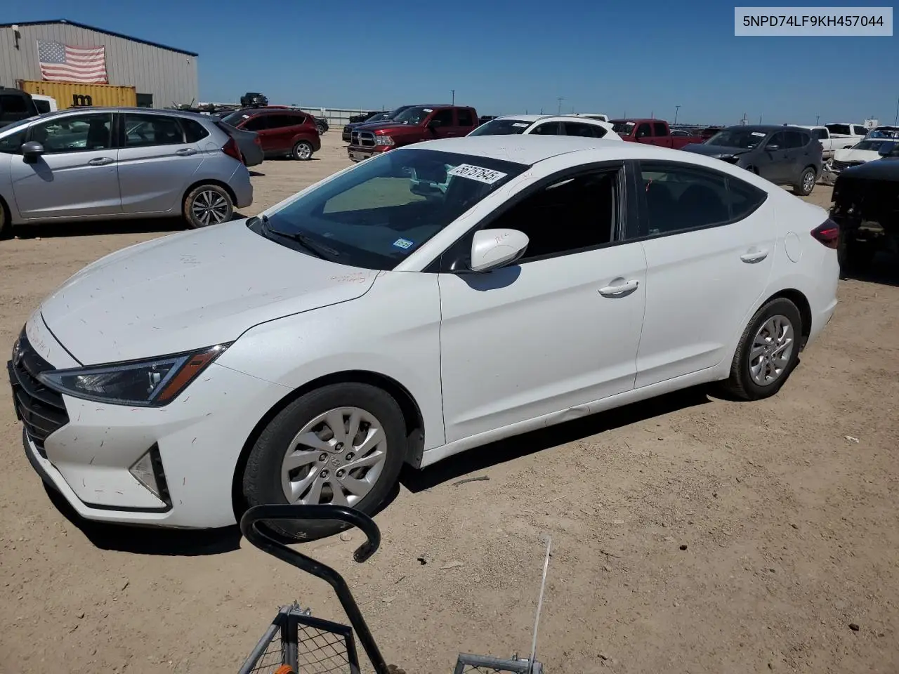 2019 Hyundai Elantra Se VIN: 5NPD74LF9KH457044 Lot: 56757645