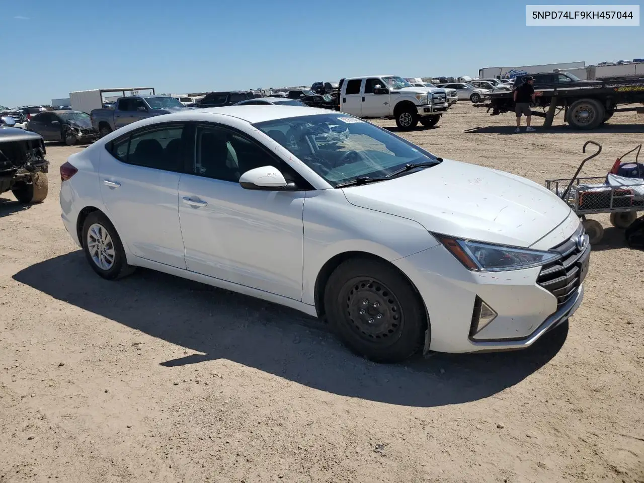 2019 Hyundai Elantra Se VIN: 5NPD74LF9KH457044 Lot: 56757645