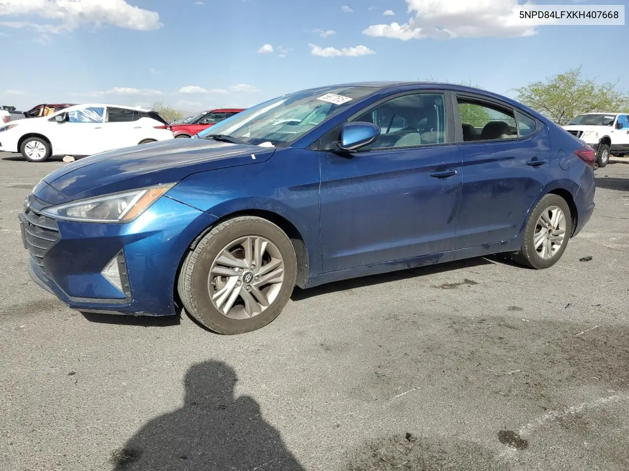 2019 Hyundai Elantra Sel VIN: 5NPD84LFXKH407668 Lot: 56877615