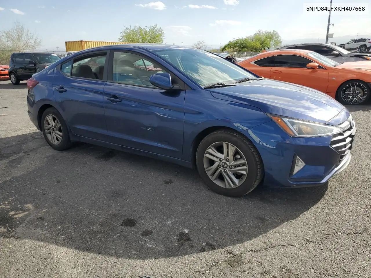2019 Hyundai Elantra Sel VIN: 5NPD84LFXKH407668 Lot: 56877615