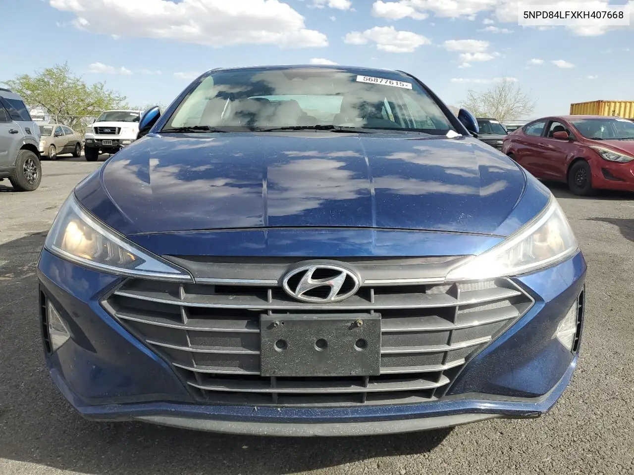 2019 Hyundai Elantra Sel VIN: 5NPD84LFXKH407668 Lot: 56877615
