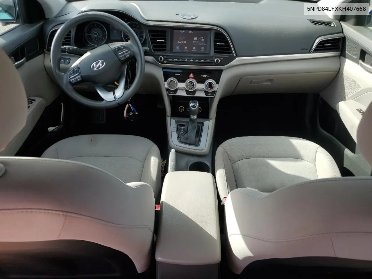 2019 Hyundai Elantra Sel VIN: 5NPD84LFXKH407668 Lot: 56877615