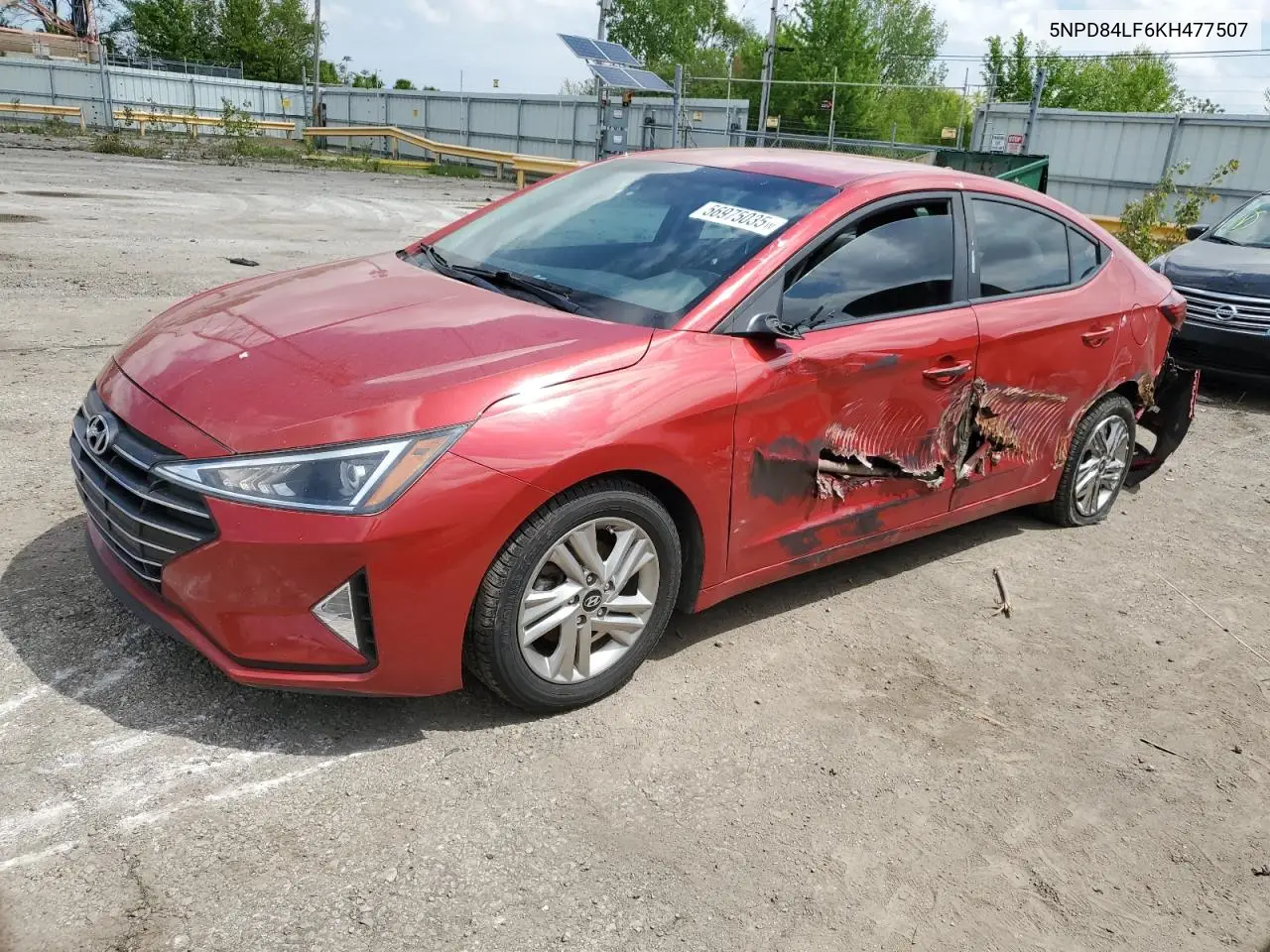 2019 Hyundai Elantra Sel VIN: 5NPD84LF6KH477507 Lot: 56975035