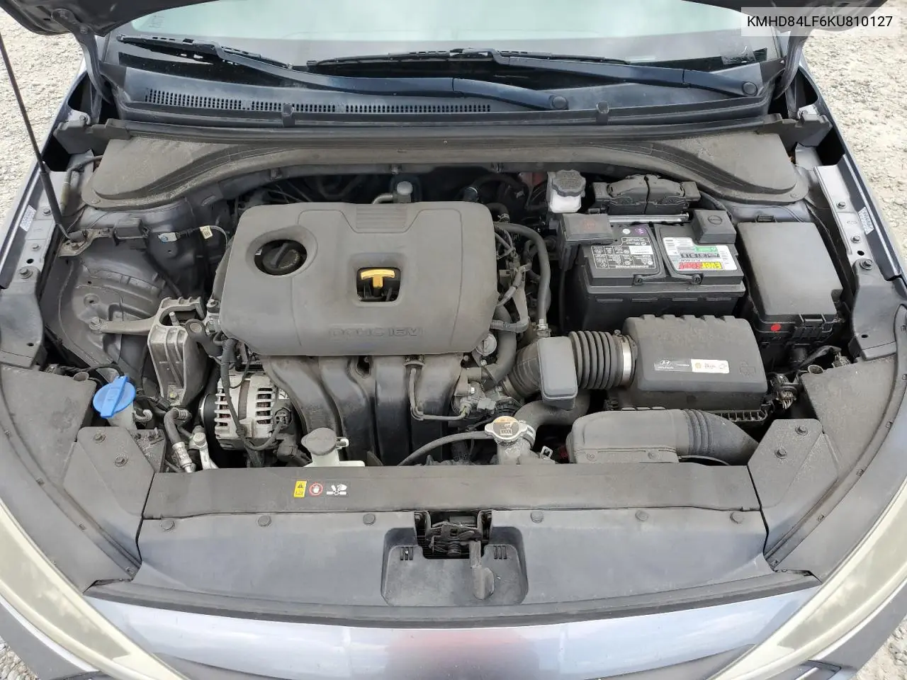 2019 Hyundai Elantra Sel VIN: KMHD84LF6KU810127 Lot: 57027085