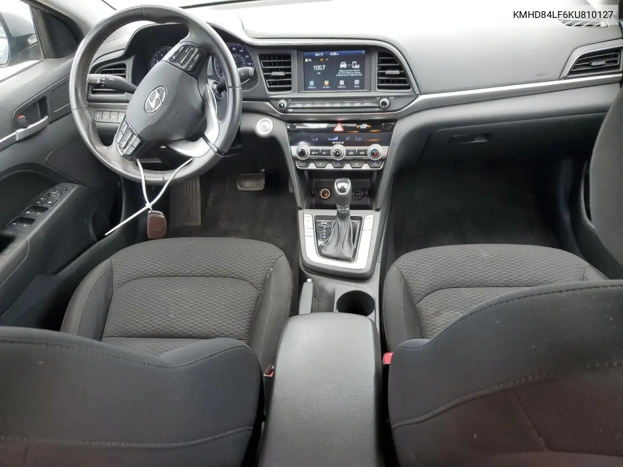 2019 Hyundai Elantra Sel VIN: KMHD84LF6KU810127 Lot: 57027085