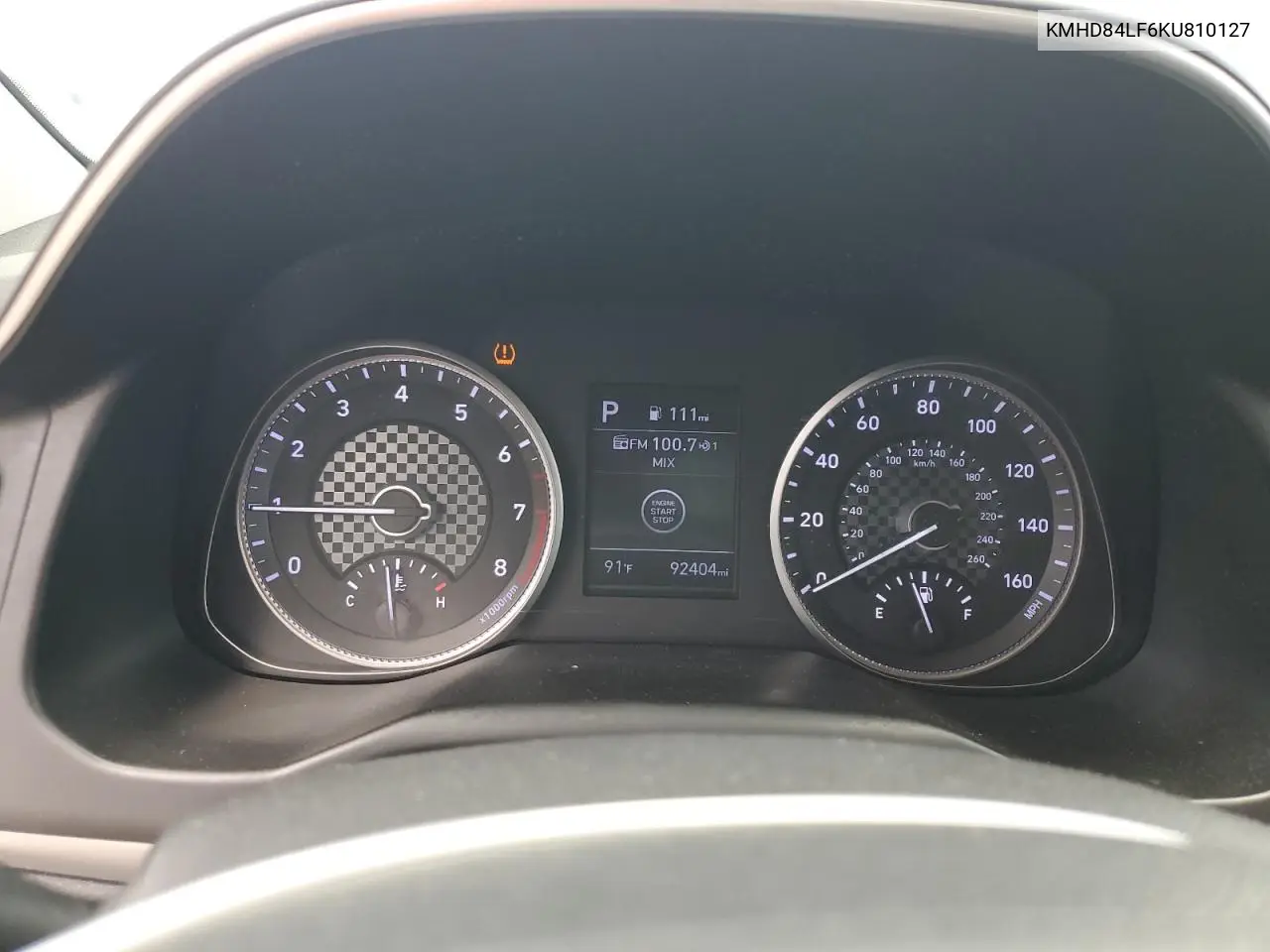 2019 Hyundai Elantra Sel VIN: KMHD84LF6KU810127 Lot: 57027085