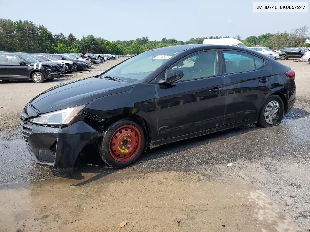 2019 Hyundai Elantra Se VIN: KMHD74LF0KU867247 Lot: 58979785