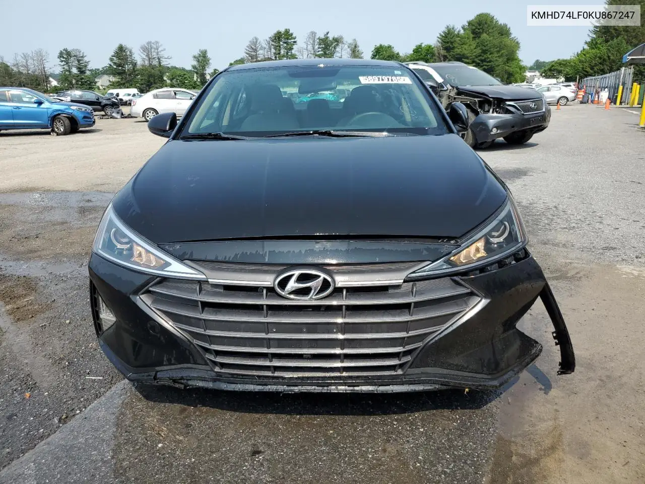 2019 Hyundai Elantra Se VIN: KMHD74LF0KU867247 Lot: 58979785