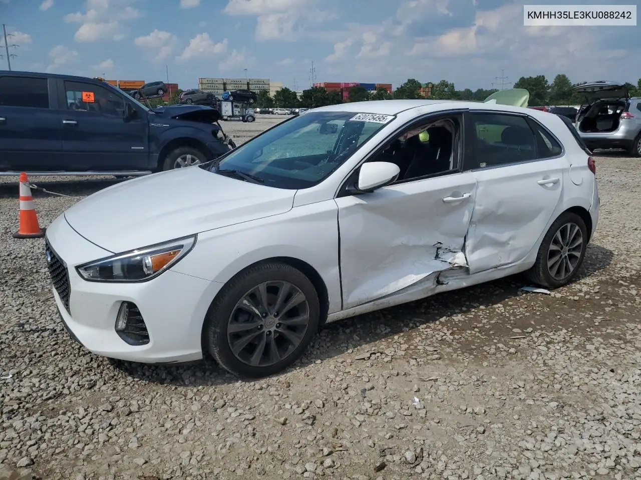 2019 Hyundai Elantra Gt VIN: KMHH35LE3KU088242 Lot: 62075495