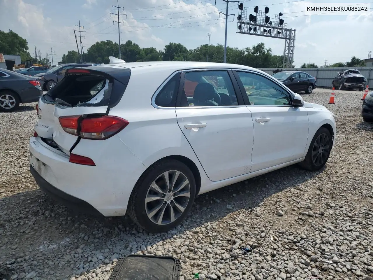 2019 Hyundai Elantra Gt VIN: KMHH35LE3KU088242 Lot: 62075495
