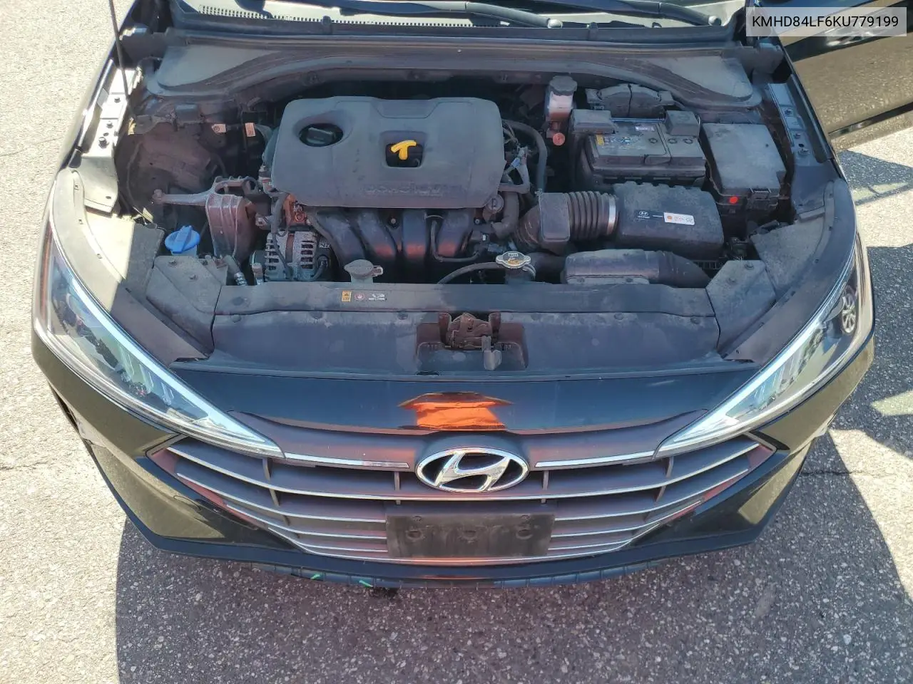 2019 Hyundai Elantra Sel VIN: KMHD84LF6KU779199 Lot: 62195005