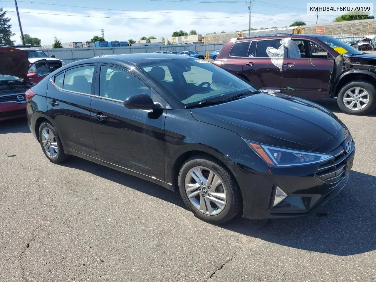 2019 Hyundai Elantra Sel VIN: KMHD84LF6KU779199 Lot: 62195005