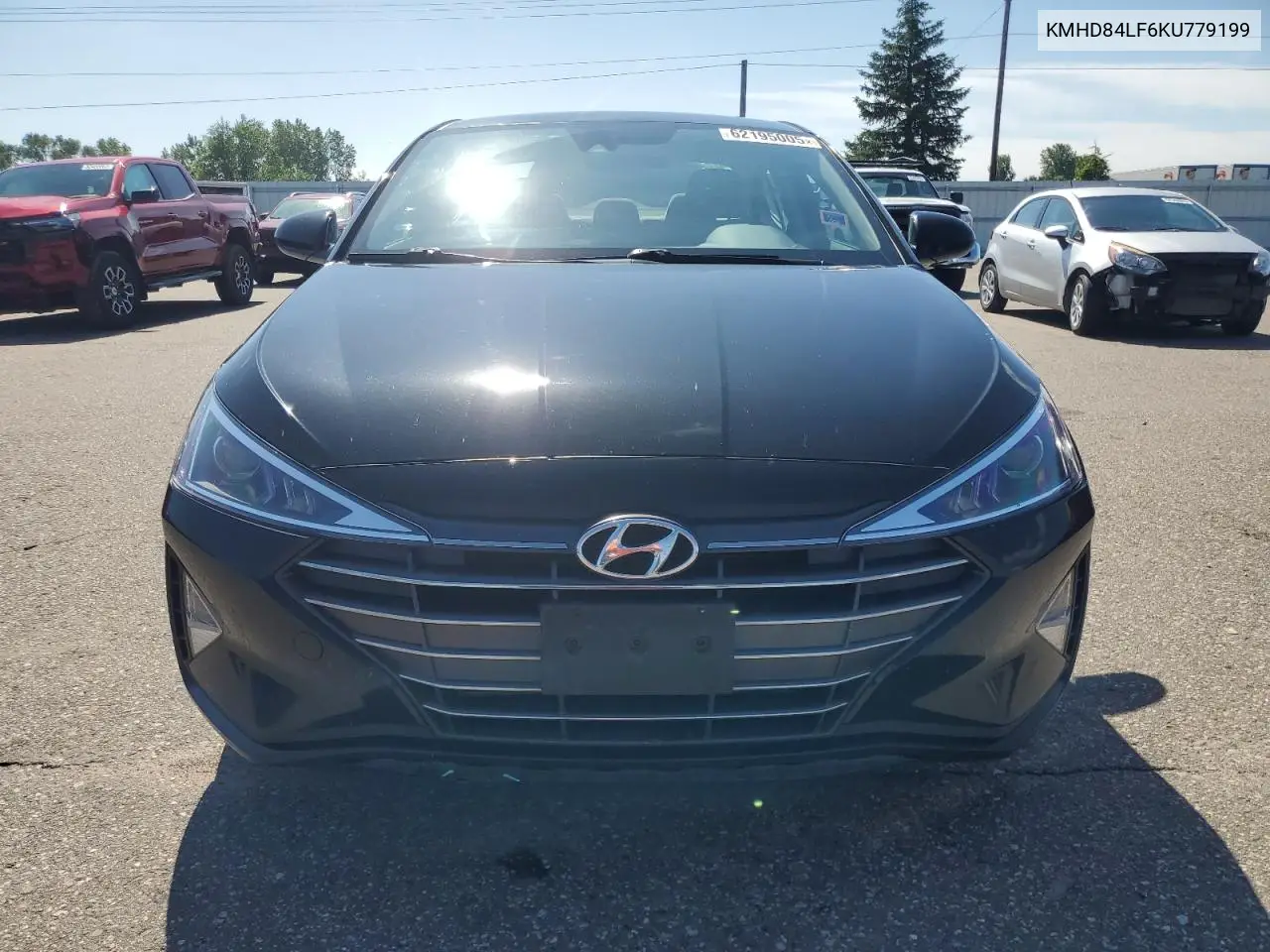 2019 Hyundai Elantra Sel VIN: KMHD84LF6KU779199 Lot: 62195005