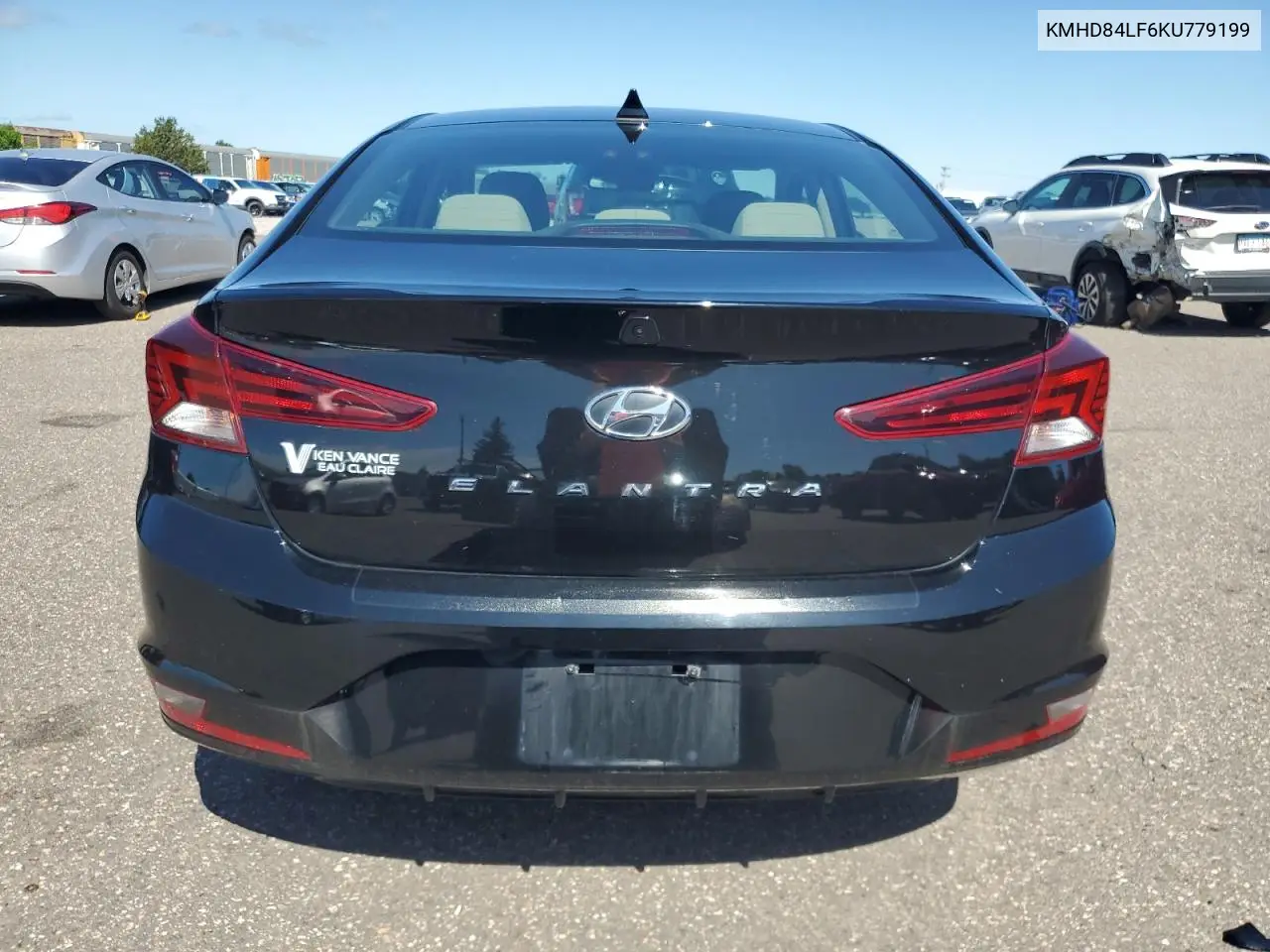 2019 Hyundai Elantra Sel VIN: KMHD84LF6KU779199 Lot: 62195005