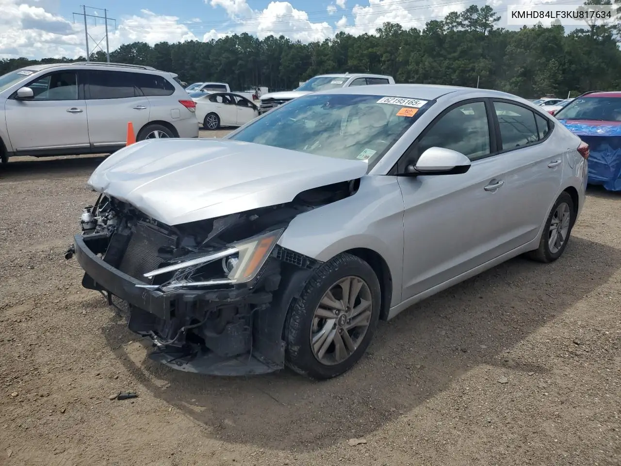 2019 Hyundai Elantra Sel VIN: KMHD84LF3KU817634 Lot: 62195165